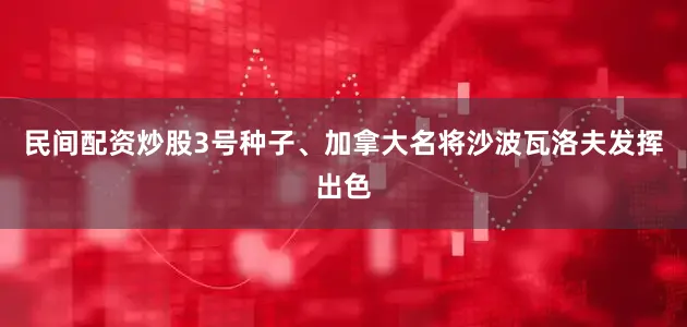 民间配资炒股3号种子、加拿大名将沙波瓦洛夫发挥出色